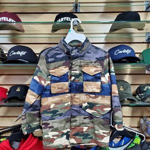 Gap Kids Patchwork Camouflage Field Jacket